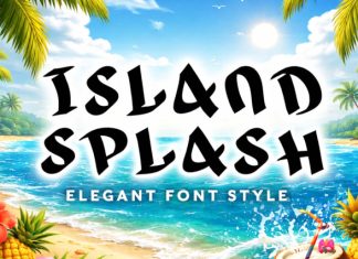 Island Splash Font preview image 1