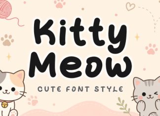 Kitty Meow Font preview image 1