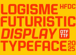 Logisme Futuristic Typeface Font preview image 1