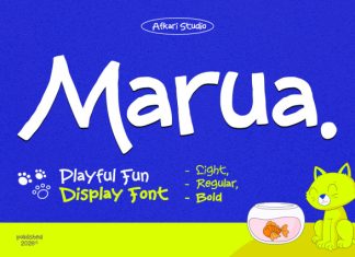 Marua – Playful Fun Display Font preview image 1
