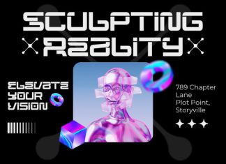Mega Binory – Modern Futuristic Sci-Fi Font preview image 3
