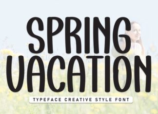 Spring Vacation Font preview image 1