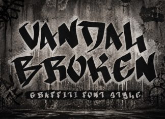 Vandal Broken Font preview image 1