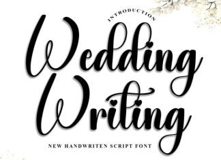 Wedding Writing Font preview image 1