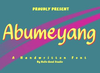 Abumeyang Font preview image 1