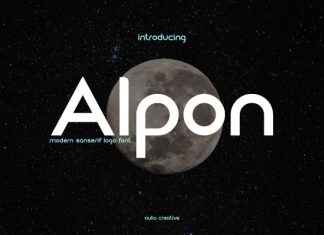 Alpon Font preview image 1