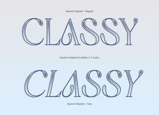 Aquene Stippled Font preview image 2