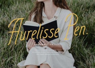 Aurelisse Pen Script Font preview image 1