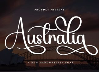 Australia Script Typeface preview image 1