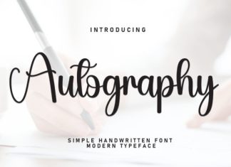 Autography Handwriting Font preview image 1