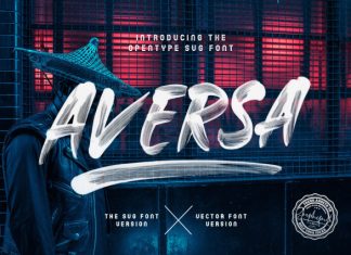 Aversa Vector Font preview image 1