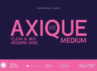 Axique Medium Font preview image 1
