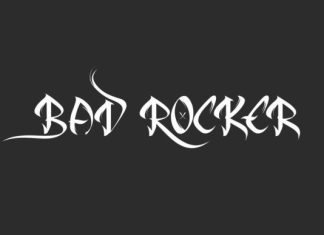 Bad Rocker Font preview image 1
