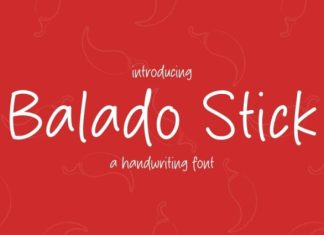 Balado Stick Font preview image 1