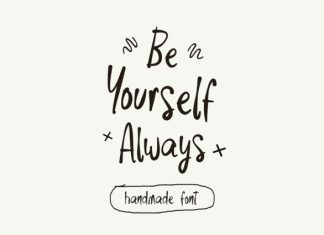 Be Yourself Always Font preview image 1