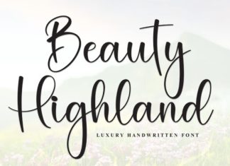 Beauty Highland Handwritten Font preview image 1
