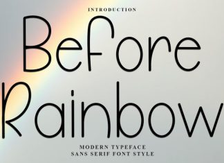 Before Rainbow Font preview image 1