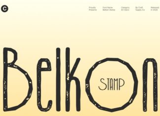Belkon Stamp Font preview image 1