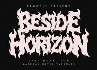 Beside Horizon Font preview image 1