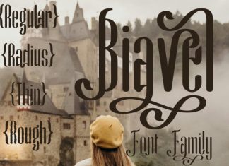 Biavel Font preview image 1