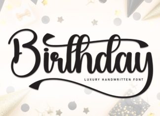 Birthday Handwritten Typeface preview image 1