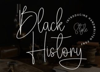 Black History Handwritten Font preview image 1