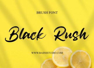 Black Rush Font preview image 1