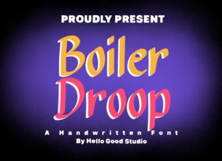 Boiler Droop Font preview image 1