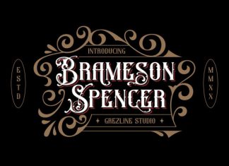 Brameson Spencer Font preview image 1