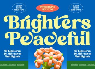 Brighters Peaceful Font preview image 1