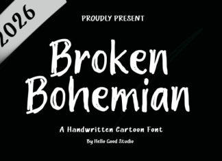 Broken Bohemian Font preview image 1