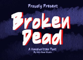 Broken Dead Font preview image 1