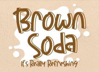 Brown Soda Font preview image 1