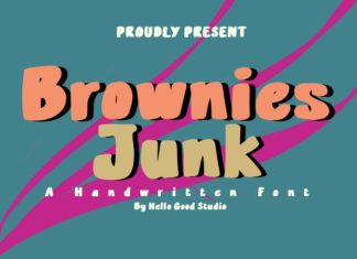 Brownies Junk Font preview image 1
