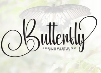 Butterfly Handwritten Type preview image 1