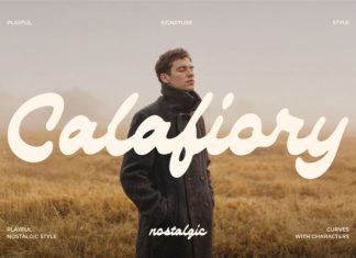 Calafiory Script Font preview image 1