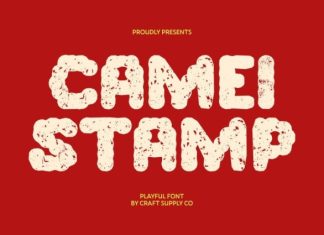 Camei Stamp Font preview image 1