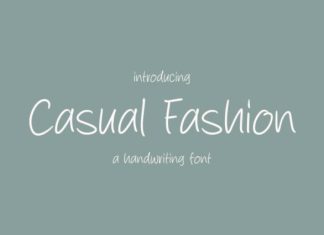 Casual Fashion Font preview image 1