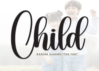 Child Script Typeface preview image 1
