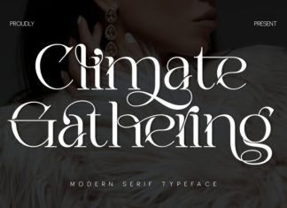 Climate Gathering Font preview image 1