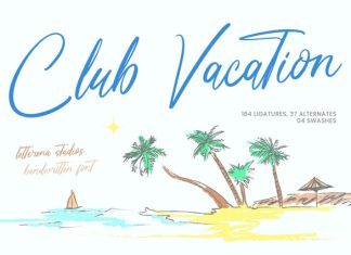 Club Vacation Handwritten Font preview image 1
