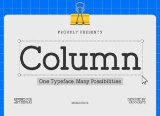 Column Font preview image 1