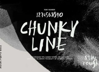Crude Line Font preview image 3