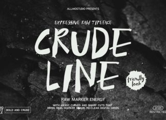 Crude Line Font preview image 1