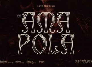 CS Amapola Stippled Font preview image 1