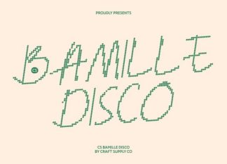CS Bamille Disco Font preview image 1