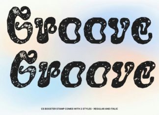 CS Booster Stamp Font preview image 2