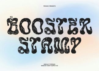 CS Booster Stamp Font preview image 1
