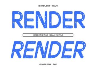 CS Boreal Stamp Font preview image 3