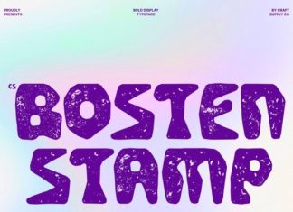 CS Bosten Stamp Font preview image 1